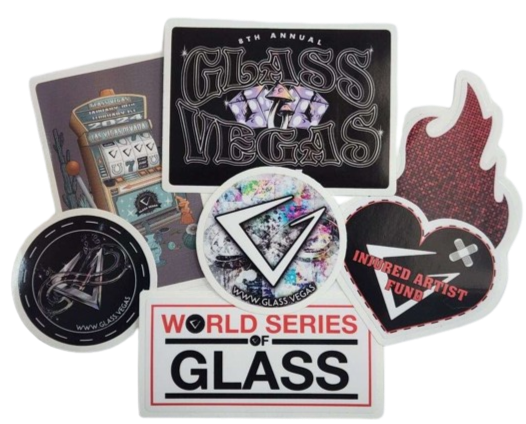 Glass Vegas Sticker Set FINAL SALE